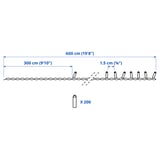 GETKÅL LED lighting chain, outdoor, 236 1/4 "