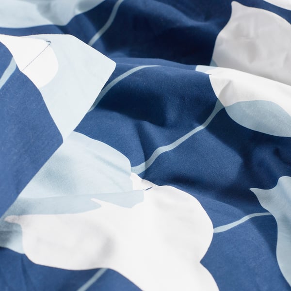 GETRUTA Comforter set, blue/white, Twin/Twin X-long