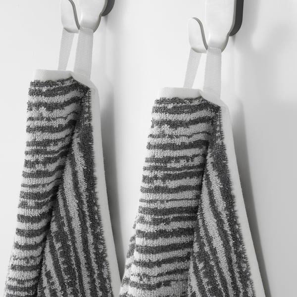 GETSJÖN Bath towel, gray, 28x55" IKEA
