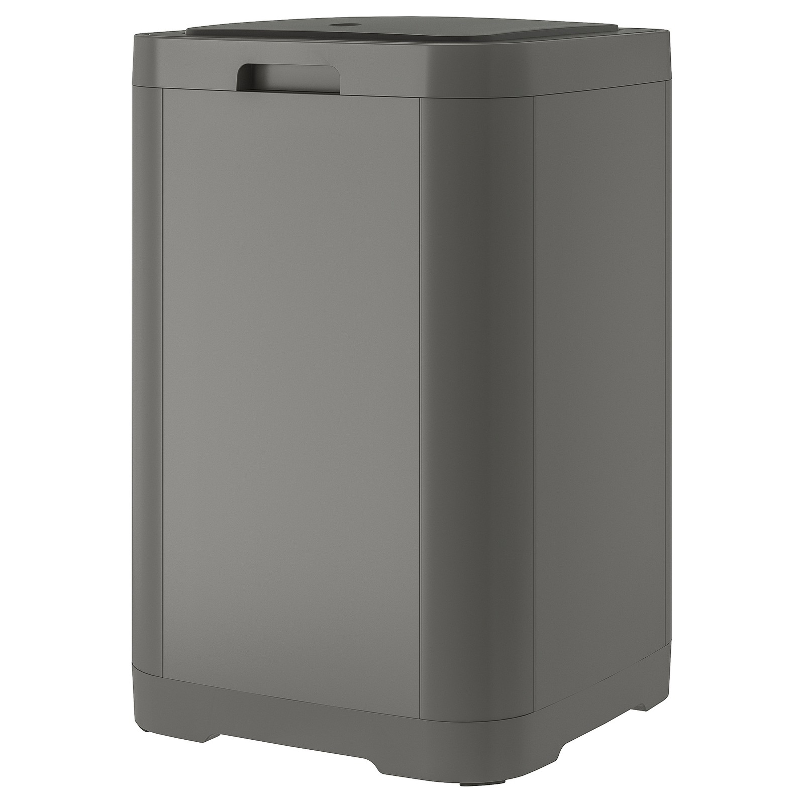 GIGANTISK Touch top trash can, dark gray, 16 gallon IKEA
