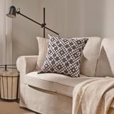 GINSTSÄCKMAL Cushion cover, black/white, 20x20 "
