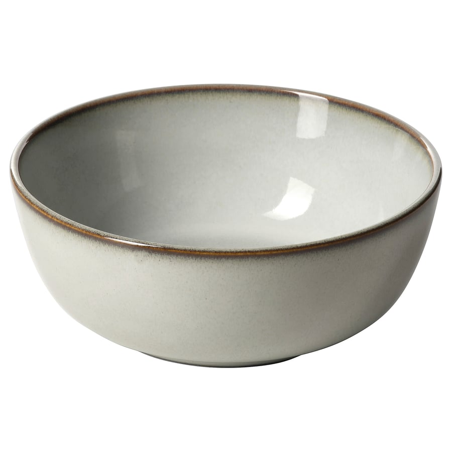 GLADELIG Bowl, gray, 5 ½ "