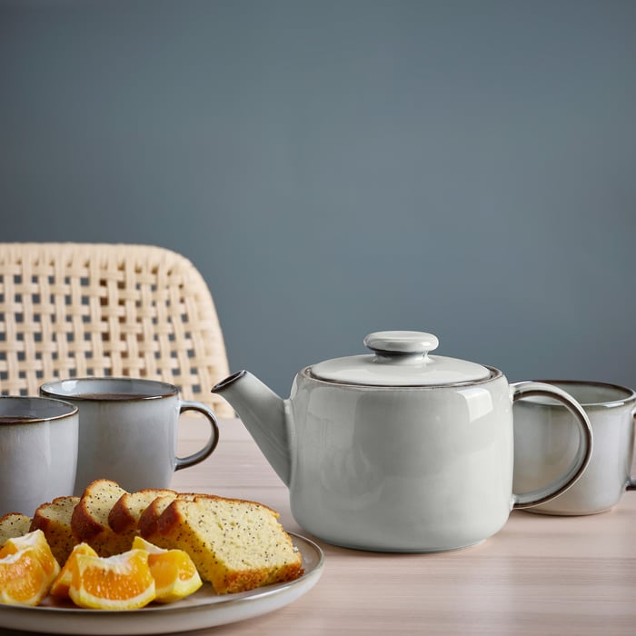 GLADELIG teapot, gray, 1.3 qt IKEA