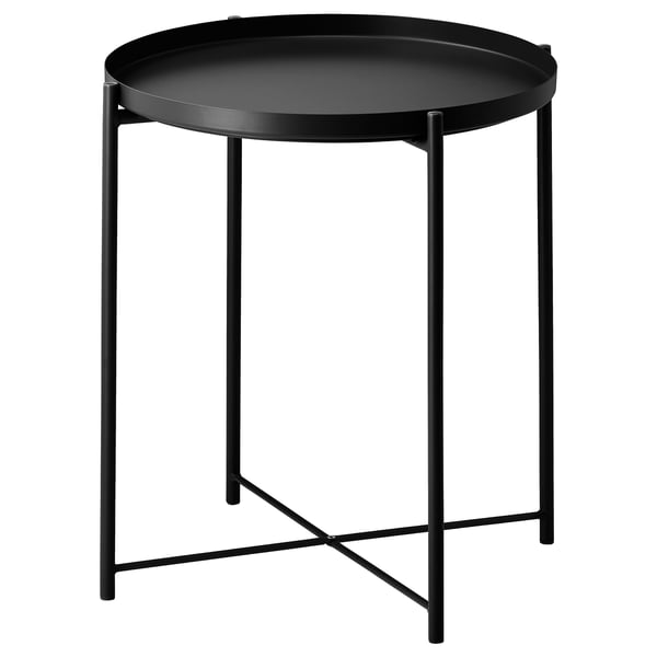 Gladom Tray Table Black 17 1 2x20 5 8 Ikea