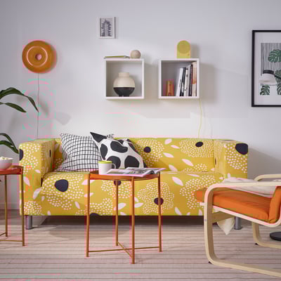 GLADOM Tray table, bright orange, 17 1/2x20 5/8 "