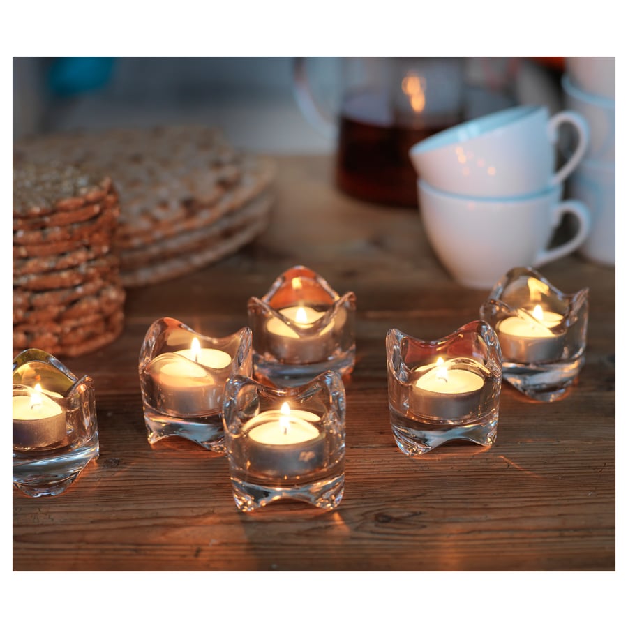 GLIMMA Unscented tealights IKEA
