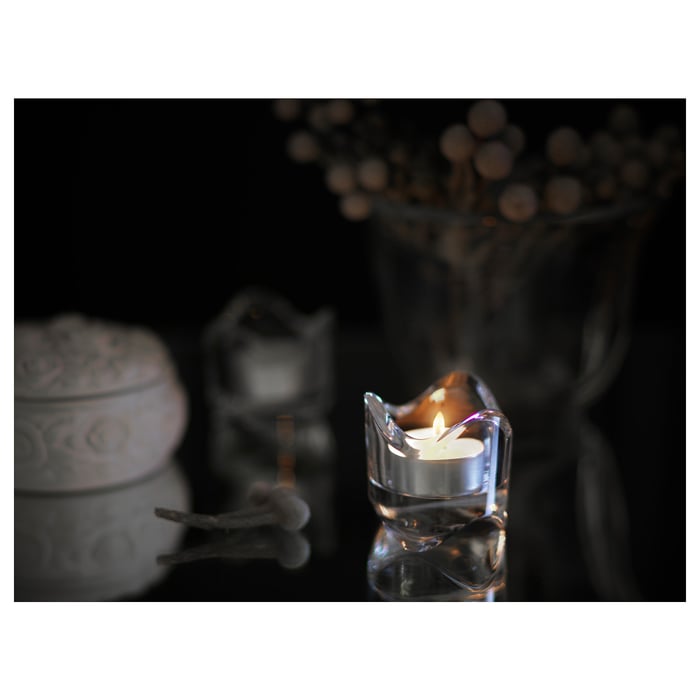 GLIMMA Unscented tealights IKEA