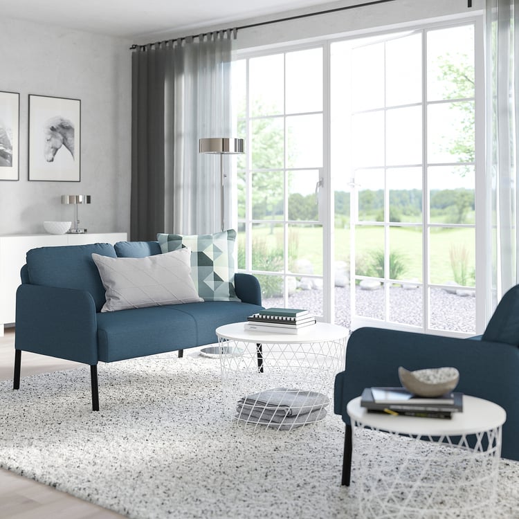 GLOSTAD Loveseat, Knisa medium blue IKEA