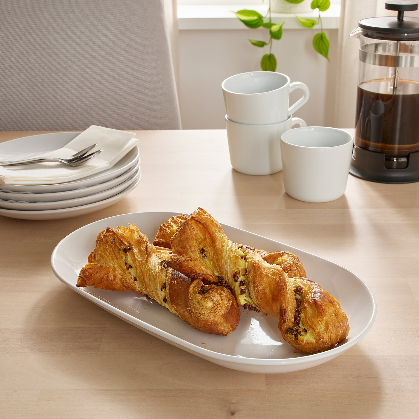 Serving plate, white 2