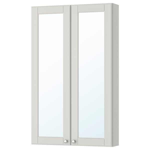 Godmorgon Mirror Cabinet With 2 Doors Kasjon Light Gray 23 5 8x5 1 2x37 3 4 Ikea
