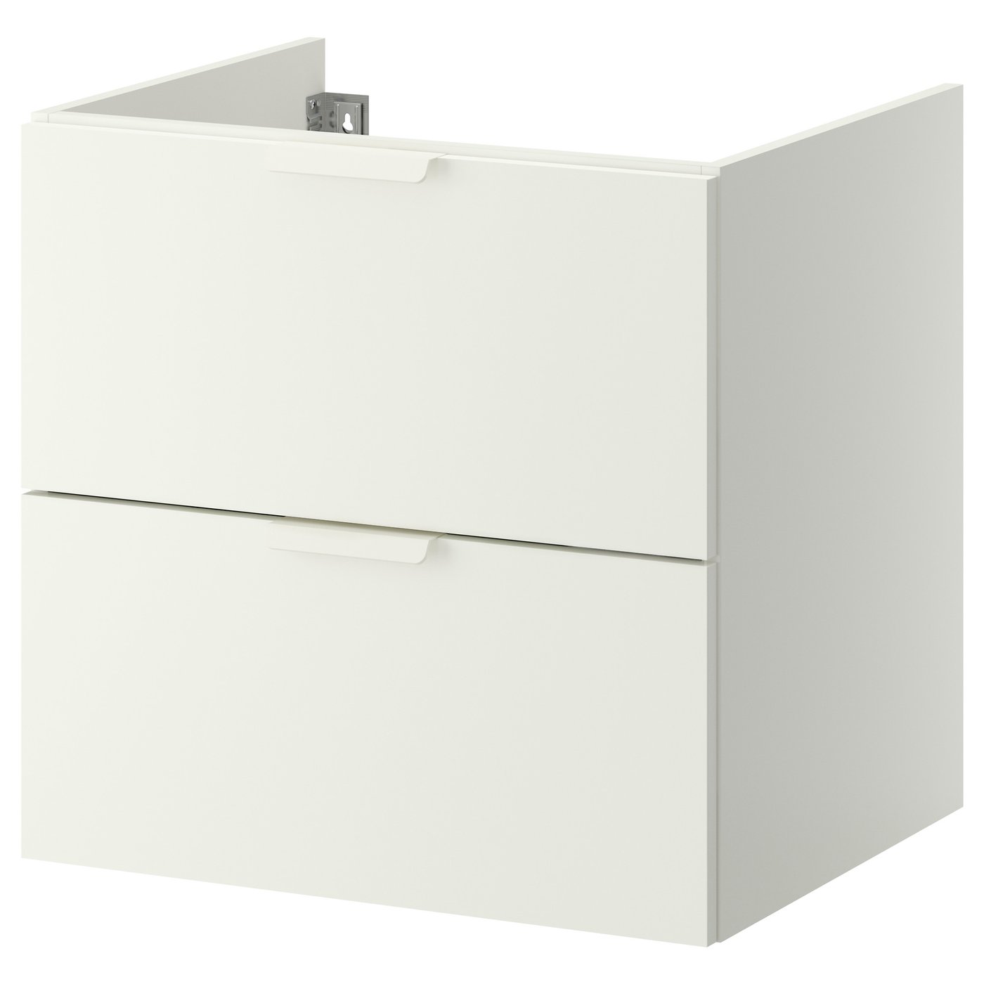 Sink with 2 drawers, white, 23 5/8x18 1/2x22 7/8" IKEA