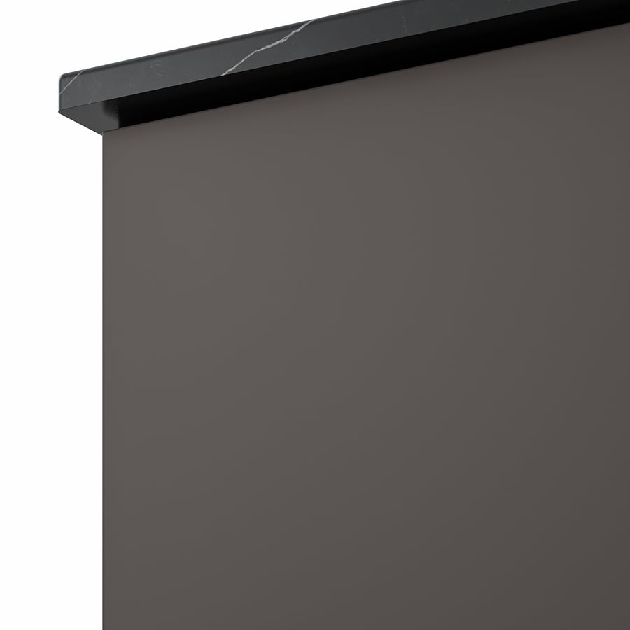 / HÖRVIK Sink w countertop sink, Gillburen dark gray/black marble