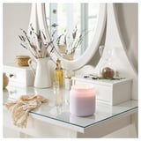 GOLIATTUJA Scented cndl in glass w lid/2 wicks, Lavender bliss/purple, 70 hr
