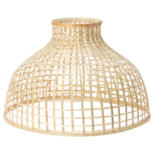 Pendant lamp shade, bamboo, Height: 15" Diameter: 22" -