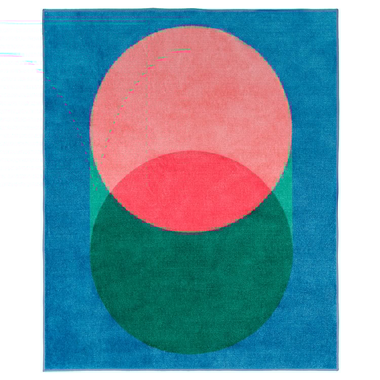 GRACIÖS Rug, pink/blue, 4'4"x5'3" IKEA