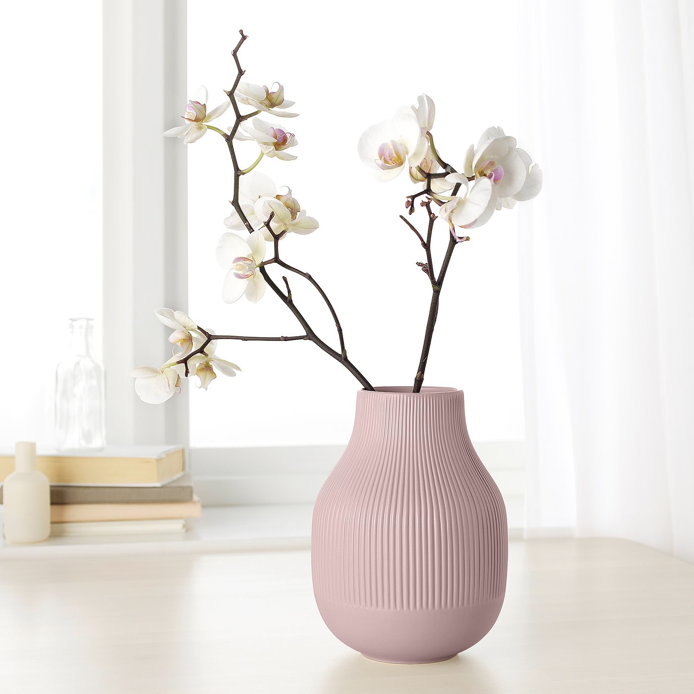 GRADVIS vase, pink, 8 ¼