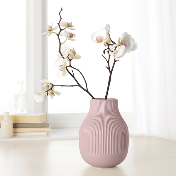 GRADVIS Vase, pink, 8 ¼ "