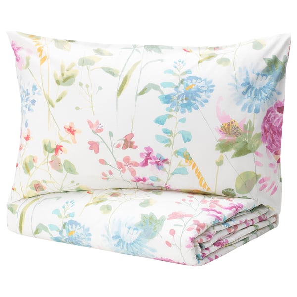 Grasvial Comforter Set 3 Pieces Flower Full Queen Ikea