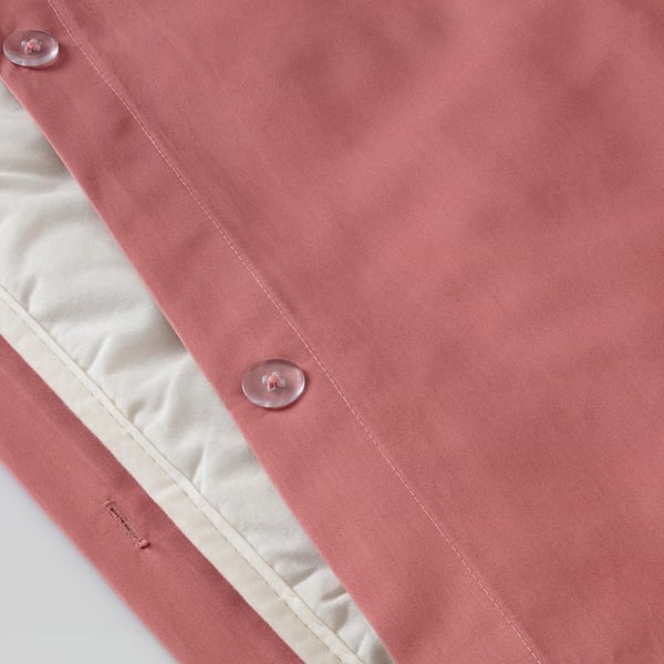 GRÅPALPMAL duvet cover and pillowcase(s), pink, King IKEA