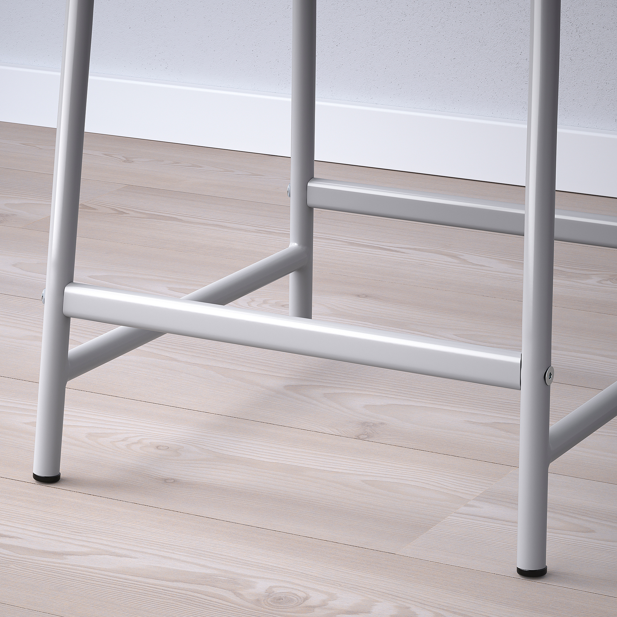 GRÅSALA Bar stool, gray, 24 3/8 "