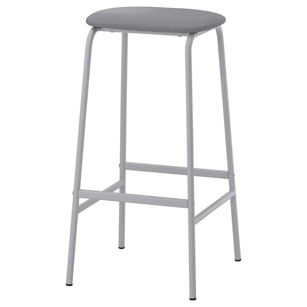 GRÅSALA Bar stool, gray, 29 1/2 "