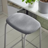 GRÅSALA Bar stool, gray, 29 1/2 "