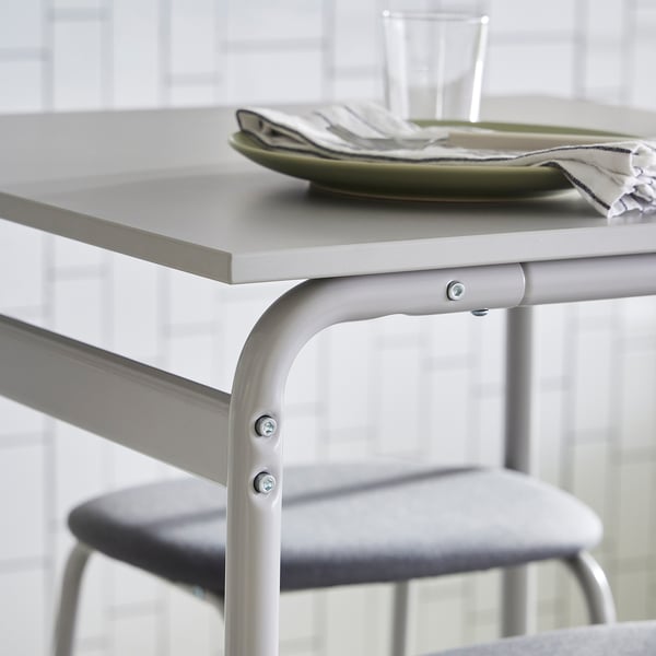 GRÅSALA Bar table, gray/gray, 26 3/8x26 3/8x41 3/8 "