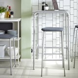 GRÅSALA / GRÅSALA Bar table and 2 bar stools, gray gray/gray, 29 1/2 "