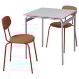 GRÅSALA / ÖSTANÖ Table and 2 chairs, gray/Remmarn red-brown, 26 3/8 "