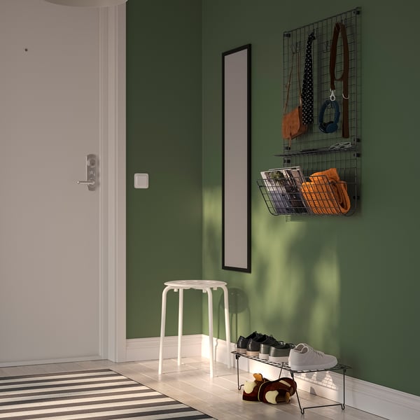 GREJIG Hallway furniture, set of 3, gray