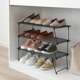 GREJIG Shoe rack, gray, 22 7/8x10 5/8x6 3/4 "