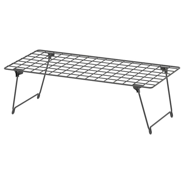 GREJIG Shoe rack, gray, 22 7/8x10 5/8x6 3/4 "