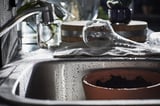 GRILLSKÄR Sink unit, black/stainless steel outdoor, 33 7/8x24 "