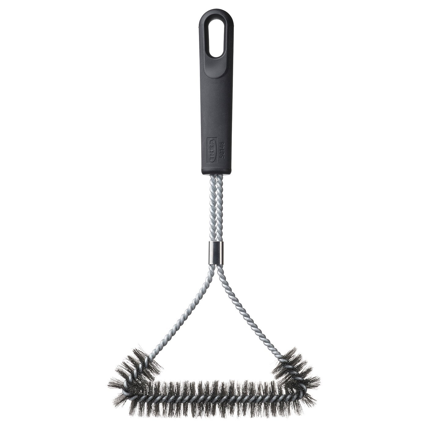 Barbecue Grill Cleaning Brush, Stainless Steel/Black