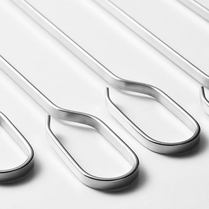 GRILLTIDER Skewer, stainless steel, 12" IKEA