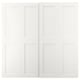 GRIMO Pair of sliding doors, white, 78 3/4x79 1/8 "