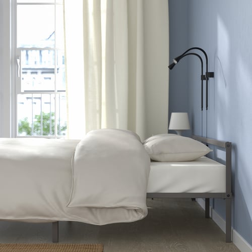 GRIMSBU bed frame, gray, Queen IKEA