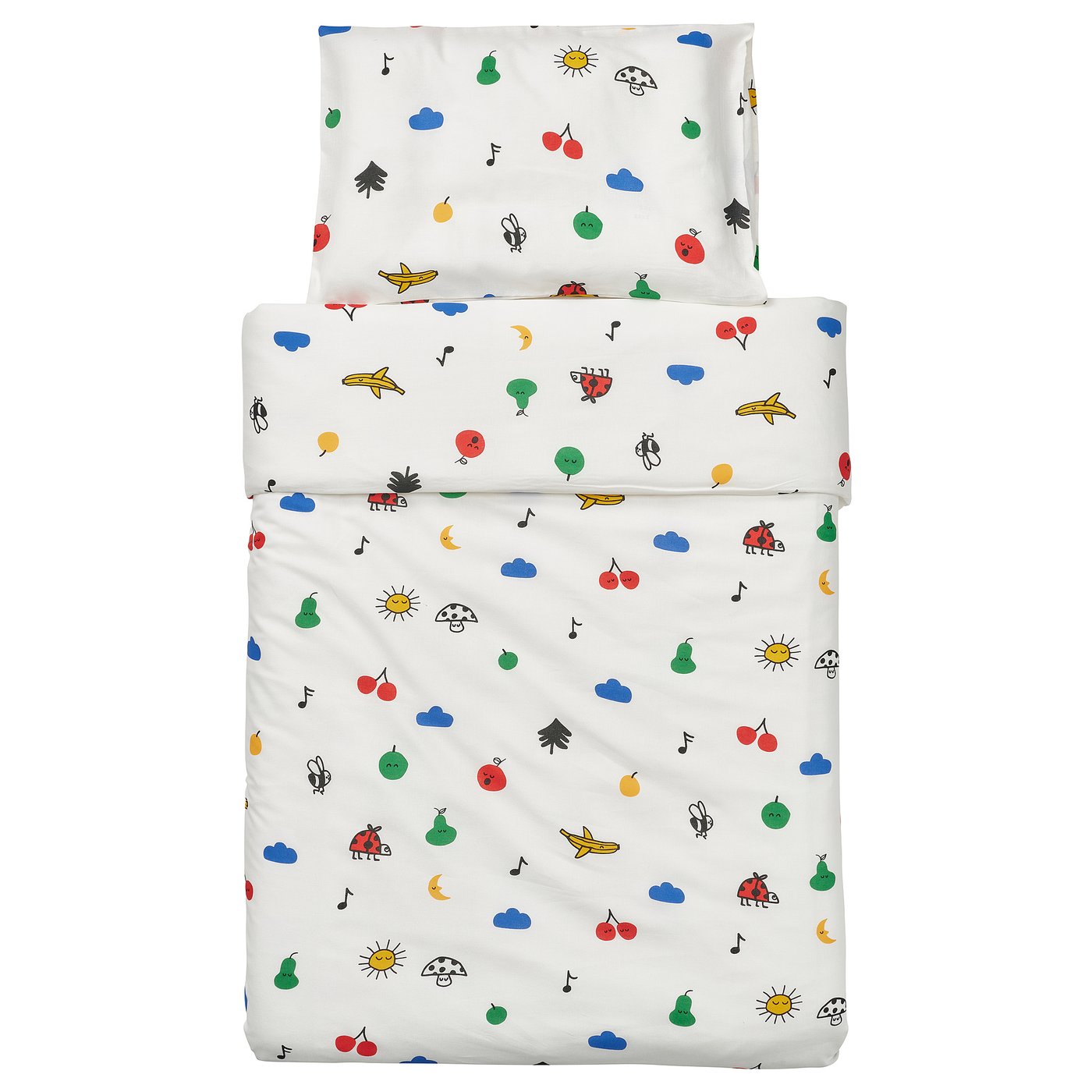 Duvet cover 1 pillowcase f crib, multicolor 6