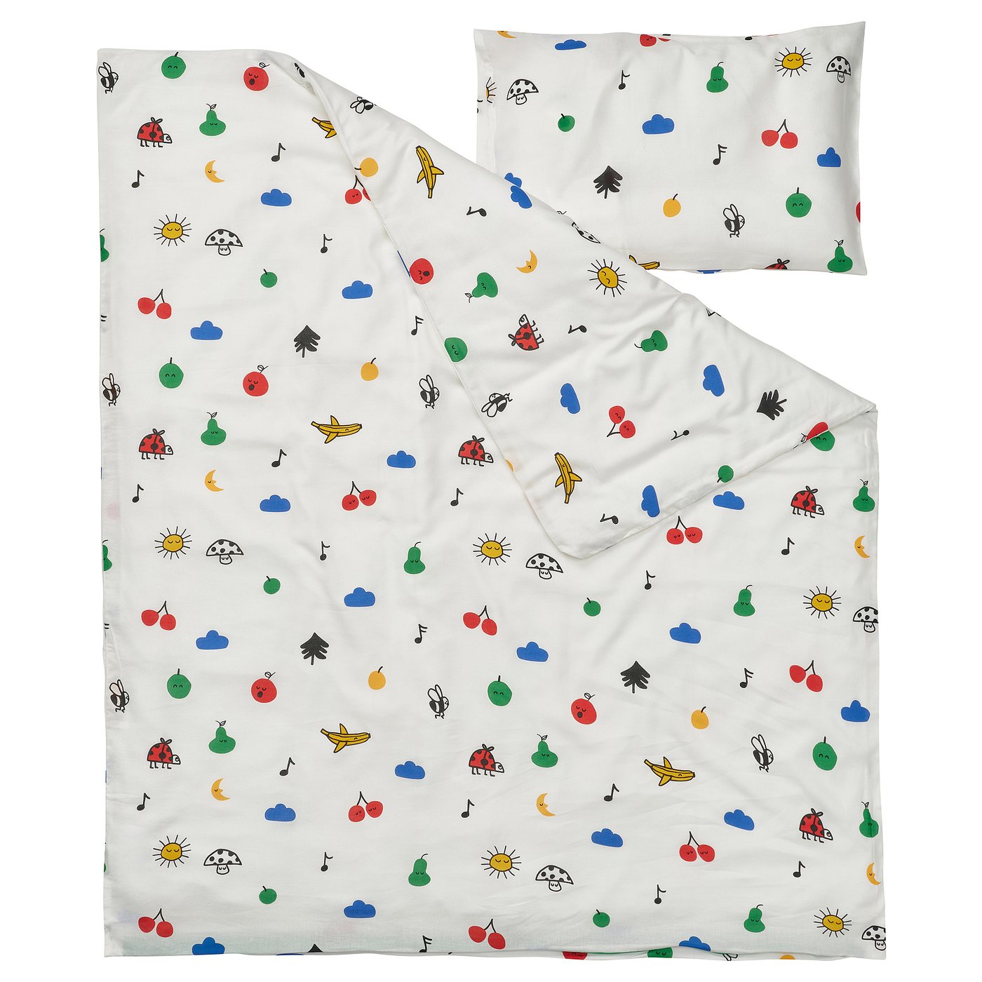 Duvet cover 1 pillowcase f crib, multicolor 2