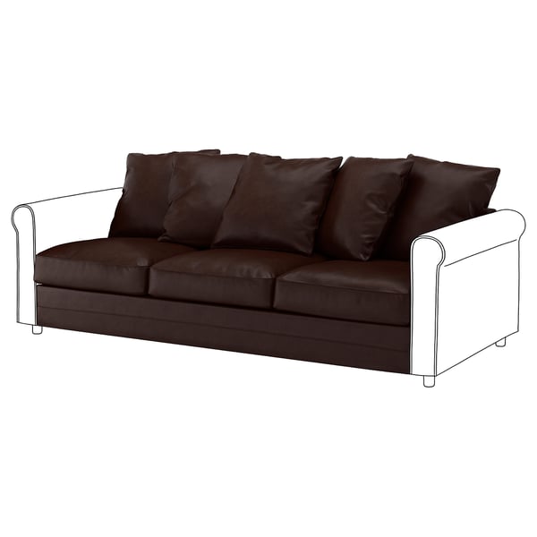 Gronlid Sofa Section Kimstad Dark Brown Ikea