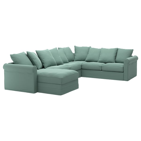 Gronlid Sectional 5 Seat Corner With Chaise Ljungen Light Green