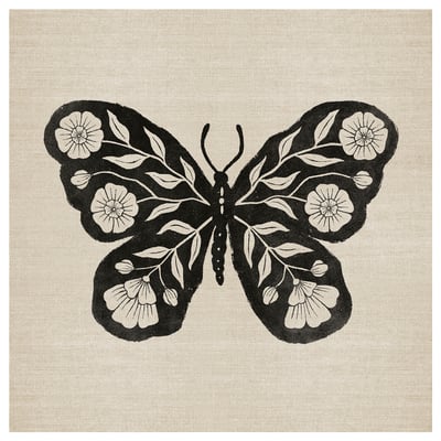 GRÖNMES Picture, Butterfly, 22x22 "