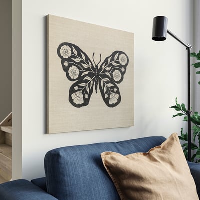 GRÖNMES Picture, Butterfly, 22x22 "