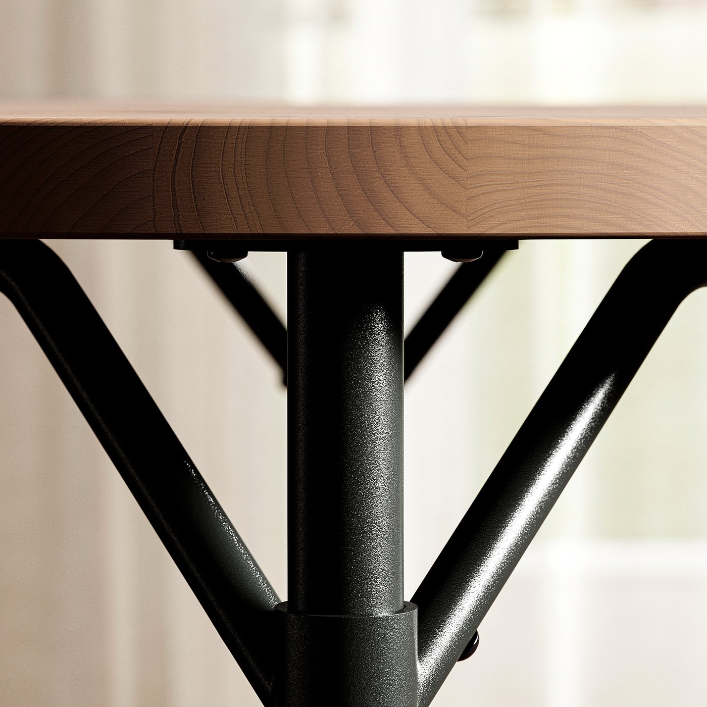 Table, pine/brown stained 5