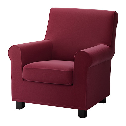GRÖNLID Armchair Ljungen dark red IKEA