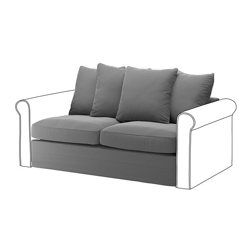 GRÖNLID Loveseat sleeper section Ljungen medium gray IKEA