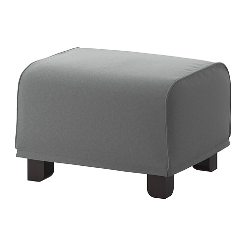 GRÖNLID Ottoman Ljungen medium gray IKEA