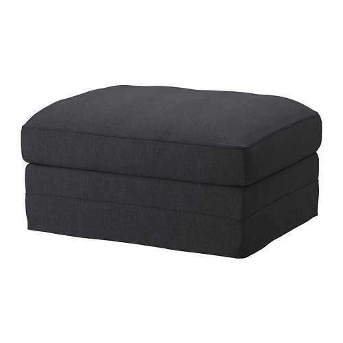 GRÖNLID Ottoman with storage Sporda dark gray IKEA