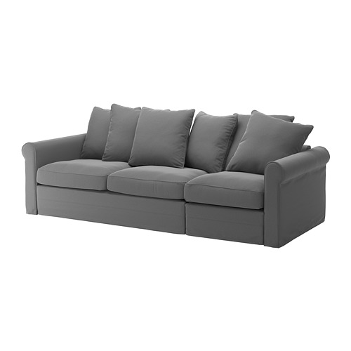 GRÖNLID Sleeper sofa Ljungen medium gray IKEA