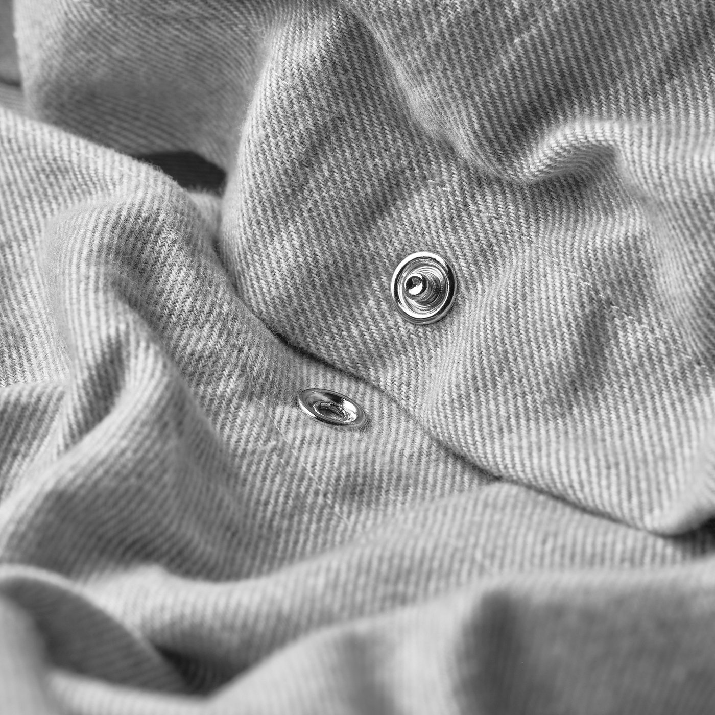 GROVSNÄRJA duvet cover and pillowcase(s), gray/mélange, Twin - IKEA